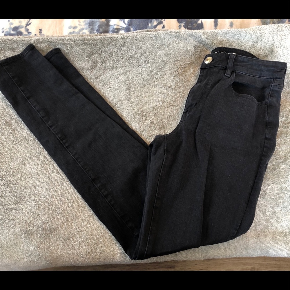 American Eagle Black Jegging Super Stretch Size 8